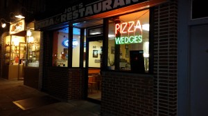 Outside Joe's. Love the brick